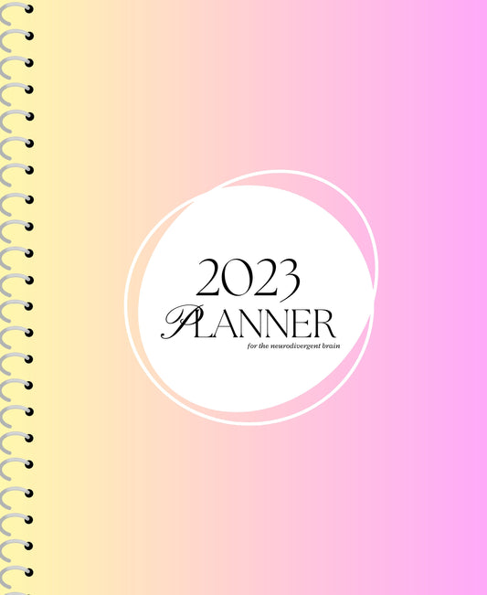 2023 planner in sunset